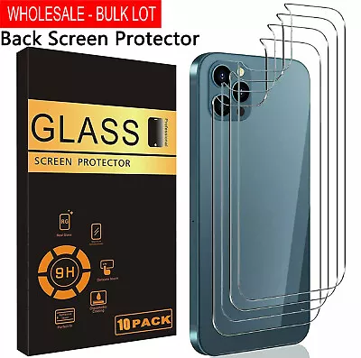 Bulk Lot 50X Tempered Glass Back Screen Protector For IPhone 14 13 12 Pro Max XS • $15.99