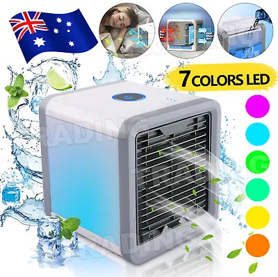$21.95 • Buy Portable Mini Air Cooler Fan Air Conditioner Cooling Fan Humidifier Desk USB Fan