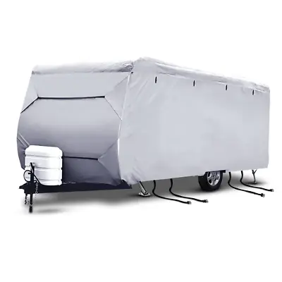 16-18FT Open Caravan Campervan Cover Straps Pop Top UV Waterproof Heavy Duty • $121.02