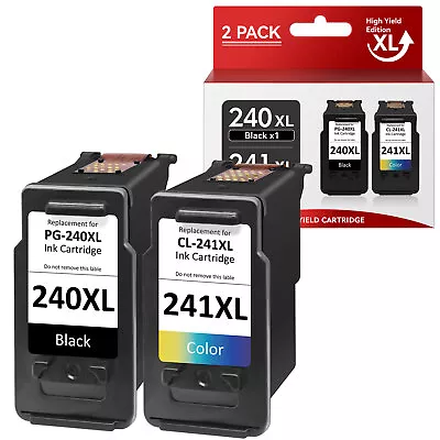 2Pack PG-240XL CL-241XL Ink Cartridge For Canon 240 241 PIXMA MG3620 MX472 MX432 • $37.09