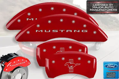 2015-2023 Ford Mustang Ecoboost Perf Front Rear Red MGP Brake Caliper Cover Pony • $289