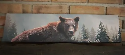 24  Grizzly Bear Sign Rustic Log Cabin Mountain Lodge Primitive Home Decor NEW • $16.95