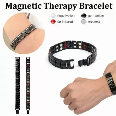 Magnetic Health Bracelet Carpal Tunnel Arthritis Bio Therapy Chronic Pain Relief • £7.58