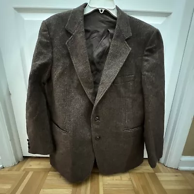 $64.99 • Buy Haggar Blazer  Sport Coat Sport Jacket Tweed Wool 42R Men Button Coats Suit