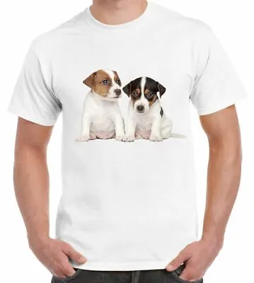£12.95 • Buy Jack Russell Terrier Puppies Men's T-Shirt - Russells Gift Present