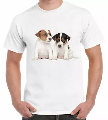 Jack Russell Terrier Puppies Men's T-Shirt - Russells Gift Present • £12.95