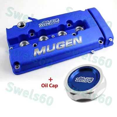 MUGEN Engine Valve Cover W/ Oil Cap For Honda Civic B16 B17 B18 VTEC B18C DOHC • $118.28