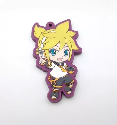 Vocaloid Hatsune Miku Kagamine Len 1.5  Rubber Keychain Strap Charm Rody • $8