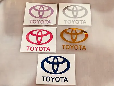 Toyota Logo Vinyl Decal Many Sizes & Colors Avail FREE Ship - Buy 2 Get 1 FREE • $5.09