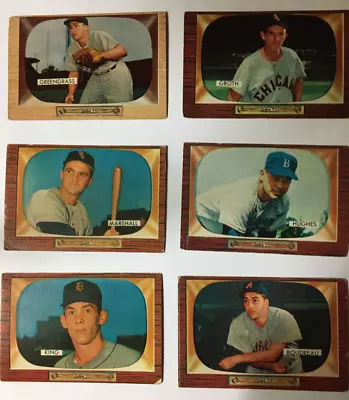 Lot (12) 1955 Bowman Baseball Cards Very Good • $4.99