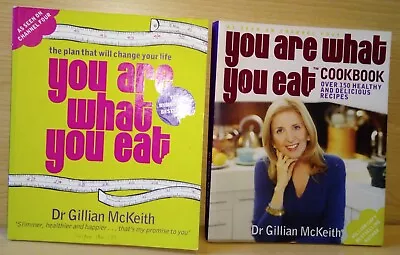 2 Book Bundle: You Are What You Eat Plan Plus Cookbook By Gillian McKeith  • £4.57