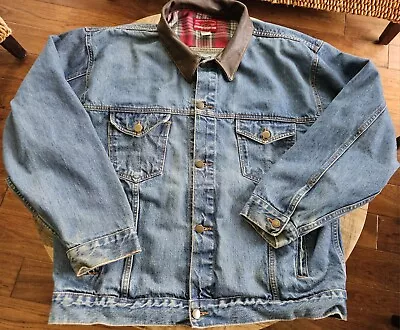 Vintage Marlboro Country Store Men's Denim Jean Trucker Jacket Size XL • $28.01