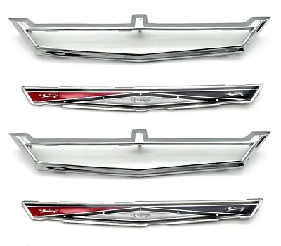 Pair Roof Side Emblem Bezels & Inserts For 1964 Ford Fairlane & 1963 Galaxie • $154.99