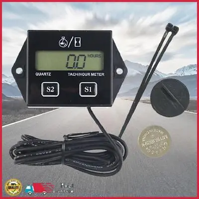 Engine RPM Resettable Inductive Tachometer Gauge For Outboard Motor Lawn Mower • $20.89