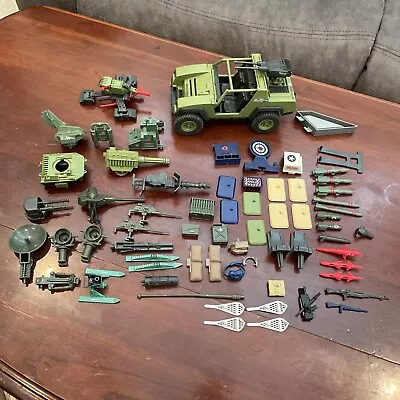 Vintage GI Joe Parts & Accessories Lot 80’s No Reserve Flame Thrower Guns Jeep • $25