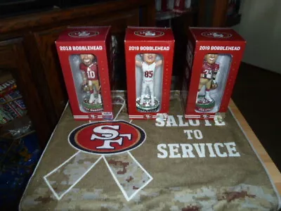 $249.49 • Buy 49ers Gameday Game Day 2018 2019 3 Bobble Heads Garoppolo Kittle And Staley