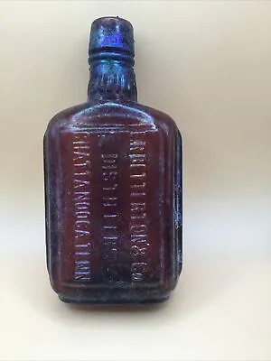 Vintage ER BETTERTON & Co Distillers Brown Whiskey Flask Bottle Chattanooga Tenn • $20