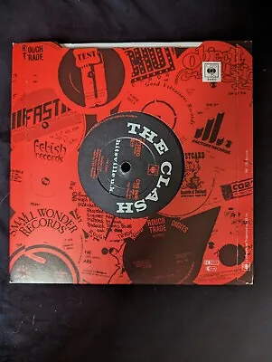 Vintage THE CLASH 45 Record Vinyl With Cover Hitsville UK Mikey Dread • $29.99