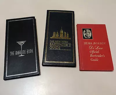 OLD Mr. Boston De Lux Official Bartenders Guide Lot Of 3 Vintage Drink Bar Books • $5