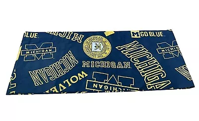 Reyman University Of Michigan Wolverines College Sports VALANCE CURTAIN 85”x17” • $25.60