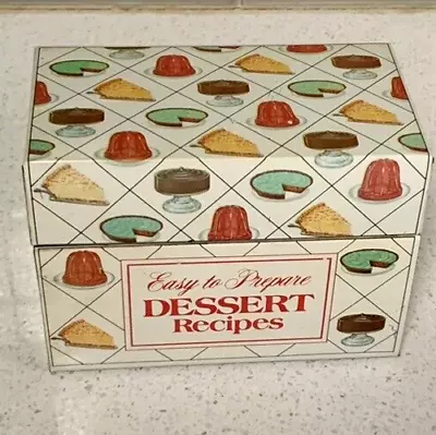 Vintage Nabisco Brands Royal Dessert Tin Recipe Box Includes Original Recipes GC • $12.99