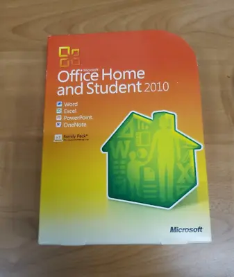 Microsoft Office Home And Student 2010 Software For Windows (79G-02144) • $30