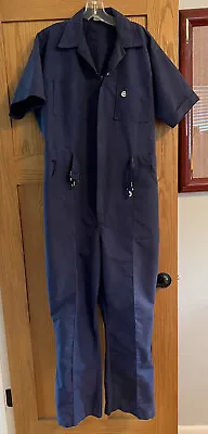 Vintage Men’s Mechanic Coveralls Jumpsuit Blue Large SS Halloween Mike Myers • $29.99