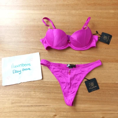 $129 • Buy ❣️ Indya  Push Up Bra 12B/10C 34B/32C Magenta Honey Birdette ❣️