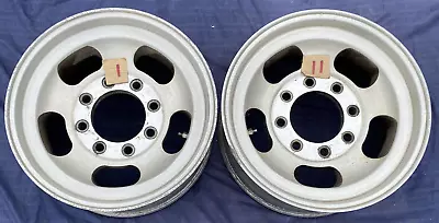 (2) Vintage Slot Mag Wheels Rims 16.5 X 8.25 8x6.5 Pos-A-Traction Ford Chevy • $347