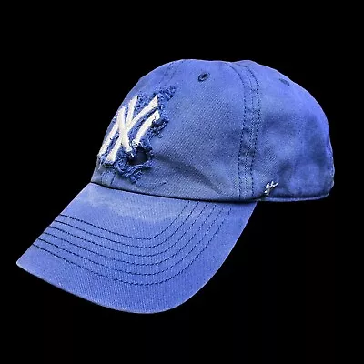 Vintage New York Yankees Sun Fade Hat Thrashed • $65