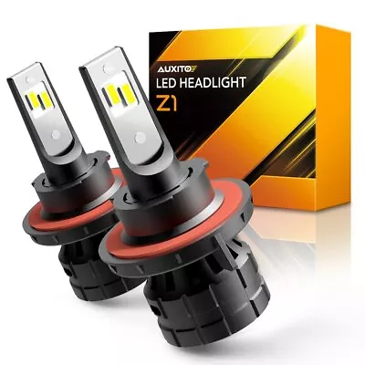 Upgrade AUXITO 9008 H13 LED Headlight Bulbs High Low Beam White Canbus Noiseless • $26.59