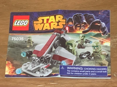 £7.78 • Buy LEGO STAR WARS Kashyyyk Troopers Set 75035 Instructions Only