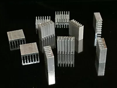 10x  Silver Heatsink Cooling Fin Aluminum Heat Sink 14*14*6mm 14X14X6mm  • $6.59