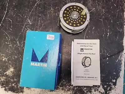 Vintage Martin 67A Fly Fishing Reel USA In Box W/ Paperwork Single Action • $49.99