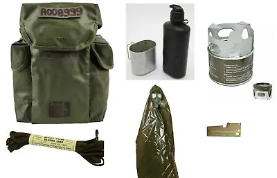 Military Emergency Survival Kit Bag Earthquake Fire Canteen-Fuel-Rope-Cup-Poncho • $39.99