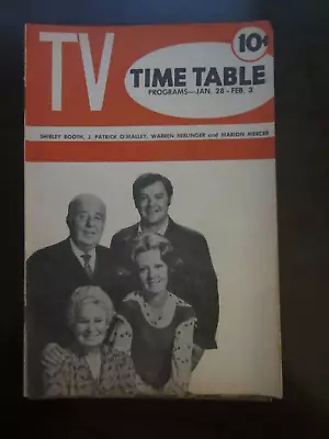 TV Guide Time Table Regional Magazine Jan 1973 Booth O'Malley Berlinger Mercer • $17.05