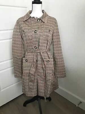 Cabi Womens Sherlock Trench Coat Houndstooth/ Belted/Size M/#3734 /New With Tags • $40