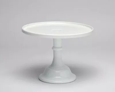 Mosser Glass USA Vintage Style Cake Cupcake Stand Milk White 10 Inch • $69.95