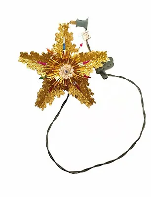 Golden Star Christmas Decoration With Lights • $12.99