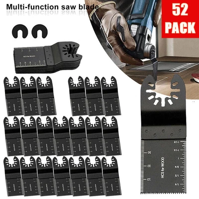 £21.98 • Buy 52pc Oscillating Multi Tool Saw Blades Set Carbide Blade Metal Wood Metal Cutter