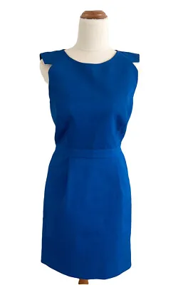 J. Crew Women Size00/XXS Sleeveless Blue Midi Dress Bodycon Excellent Condition • $15