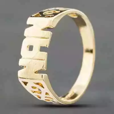 Second Hand 9ct Yellow Gold Open Work Nan Signet Ring 41101445 • £95