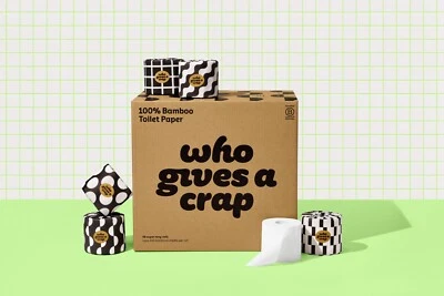 $44 • Buy Sydney & Canberra Only - Who Gives A Crap Premium 100% Bamboo Toilet Rolls 48 