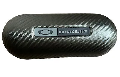 Oakley Carbon Fiber Silver Black Hard Sunglasses Case • $14.50