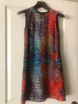 M MISSONI Multi Color Silk Sheath Dress Size 44 (US Size 6/8) Worn Twice  • $87