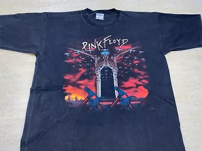 Vintage Pink Floyd 90 SHIRT ROCK TOUR SINGLE STICH Concert Metallica Band Y2k Xx • $56