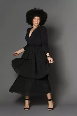 Embody Women Olivia Maxi Dress Size 18 Black • $90