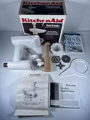 KitchenAid Meat Food Grinder Stand Mixer Attachment - White - Read Description • $15