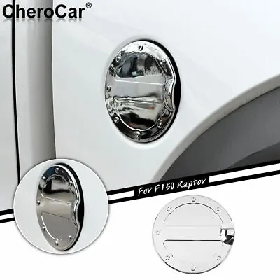 Triple Chrome ABS Fuel Tank Gas Door Cap Cover For Ford F-150 F150 Parts 2009-14 • $18.29