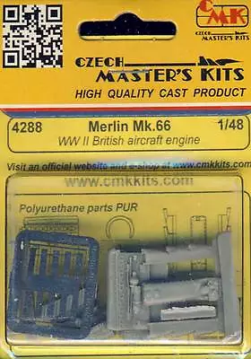 CMK Merlin Mk.66 WWII British Aircraft Engine Motor 1:48 Model Kit Etched Parts • $37.71